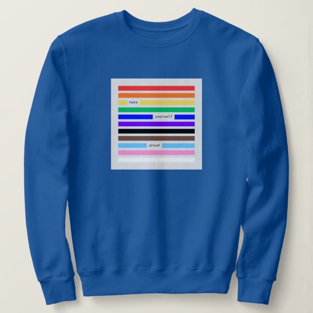 Gör Dig Själv Stolt Regnbågsredaktion Pride 2026 T Shirt (Design framsida)