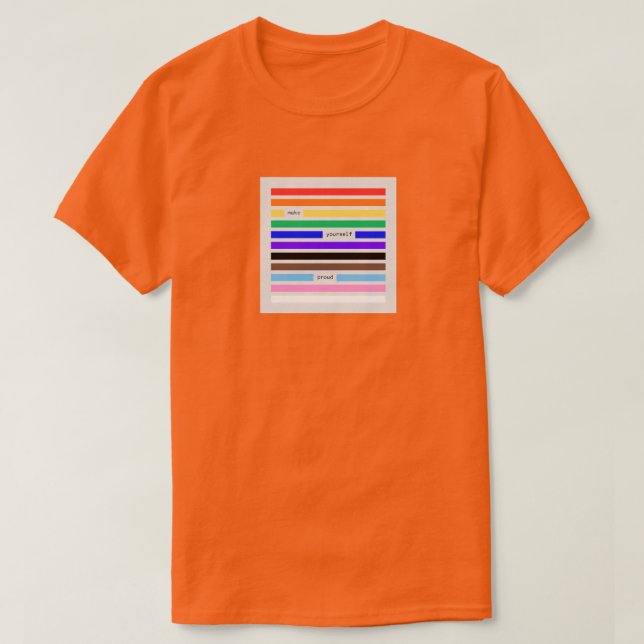 Gör Dig Själv Stolt Regnbågsredaktion Pride 2026 T Shirt (Design framsida)