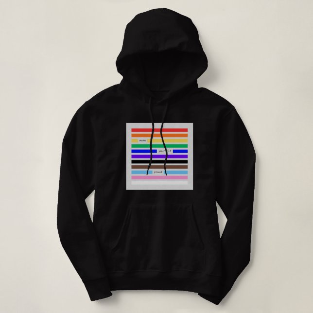 Gör Dig Själv Stolt Regnbågsredaktion Pride 2026 T Shirt (Design framsida)