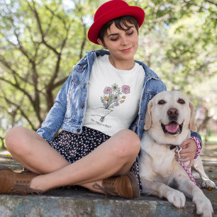 Gör dig själv till en prioriterad Wildblomma T-Shi T Shirt
