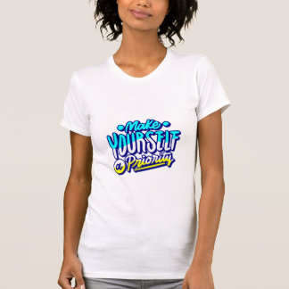 gör dig själv till en prioritet motivationsdesign t shirt