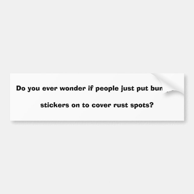 Gör dig som någonsin är undra, om folket sätter bildekal (Framsidan)