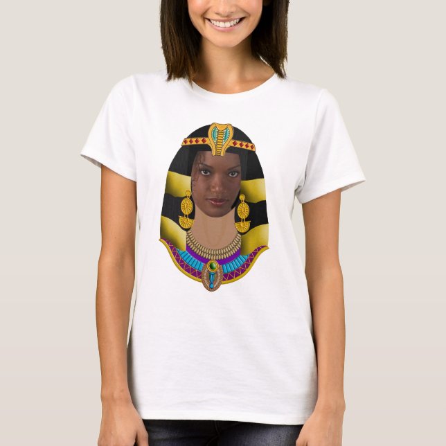 Gör dig till en egyptisk drottning! t-shirt (Framsida)