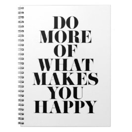 Gör dig till minimal Motivering-offert för Lycklig Anteckningsbok Med Spiral