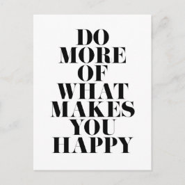 Gör dig till minimal Motivering-offert för Lycklig Vykort