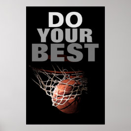 Gör din bästa basketboll inspirerande poster