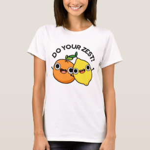Gör din bästa citrusfruktpun t shirt