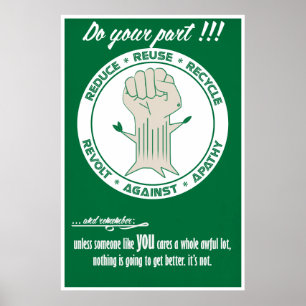 Gör din del - förminska, återanvända, återanv poster