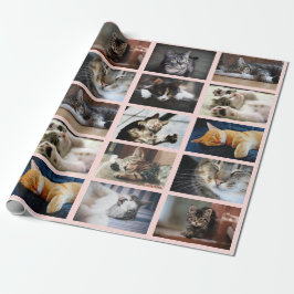 Gör din egen 10 fotokollage på Rosa Presentpapper