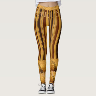 Gör din egen Afrika Giraffe Animal mönster-design Leggings