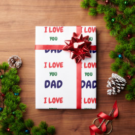 Gör din egen anpassade Jag älskar dig Pappa Presentpapper