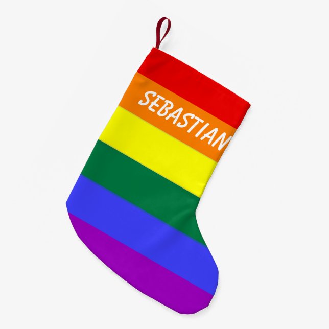 Gör din egen Anpassningsbar Gay pride Personlig Liten Julstrumpa (Framsidan (Hängande))