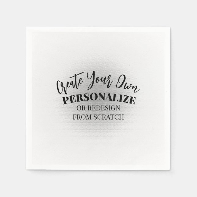 Gör din egen Anpassningsbar Pappersservett (Framsidan)