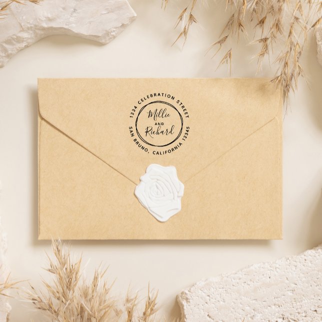 Gör din egen Anpassningsbar till Bröllop-Returadre Stämpel (Skapare uppladdad)