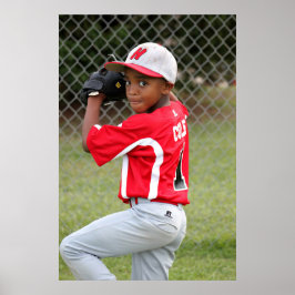 Gör din egen Anpassningsbar till idrottsspelarfoto Poster