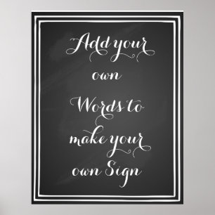 Gör din egen anslagstavla poster för party