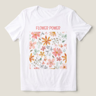 Gör din egen Artsy T-Shirt-blomma T Shirt