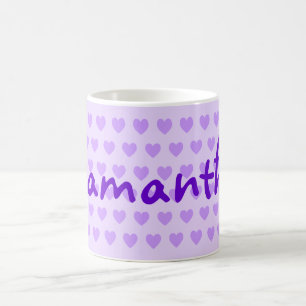 Gör din egen Blek Lila Hearearts-Personlig Kaffemugg