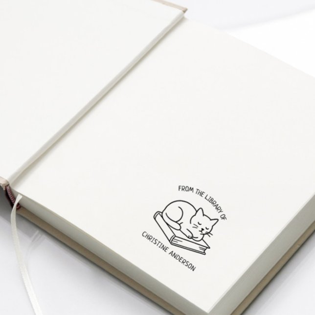 Gör din egen | Cute Cat | Från Bibliotek Självfärgande Stämpel (Skapare uppladdad)