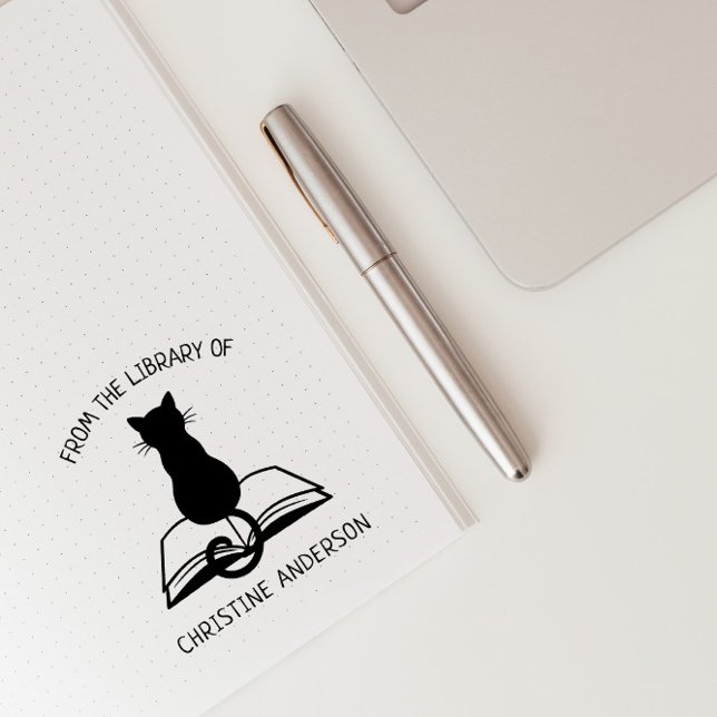 Gör din egen | Cute Cat | Från Bibliotek Självfärgande Stämpel (Skapare uppladdad)