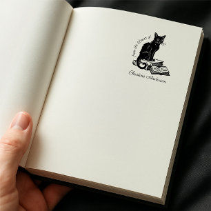 Gör din egen   Cute Cat   Från Bibliotek Självfärgande Stämpel