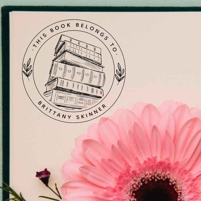 Gör din egen Elegant Anpassningsbar Bok Självfärgande Stämpel (Skapare uppladdad)
