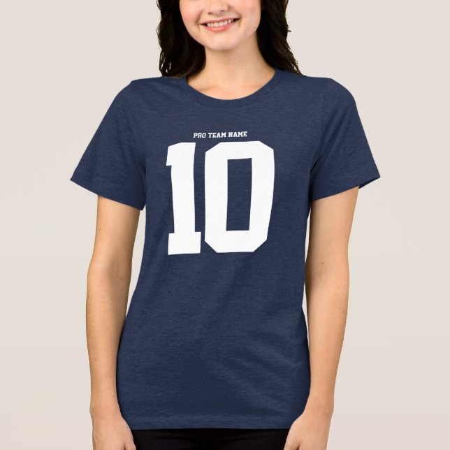 Gör din egen fotbollströja - Namn & Nummer T-shirt (Framsida)