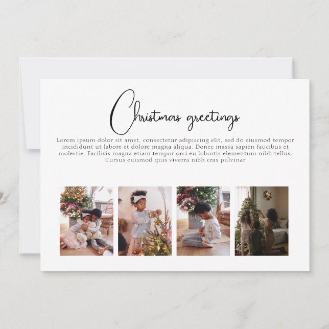 Gör din egen fotokollage till jul i Personligen Julkort (Framsida)