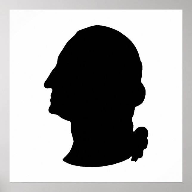 Gör din egen George Washington Silhouette Poster (Framsidan)