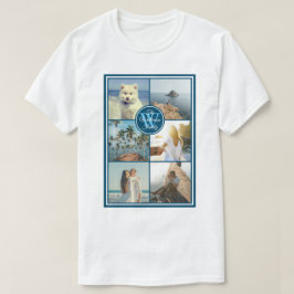 Gör din egen instagram Grid Sommarfotokollage T Shirt