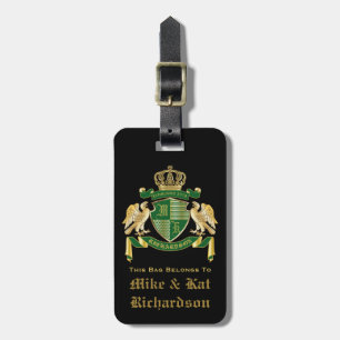 Gör din egen Jacka av Arm Guld Eagle Emblem Bagagebricka