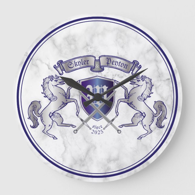 Gör din egen Jacka av Arm Horse Shield Stor Klocka (Framsida)