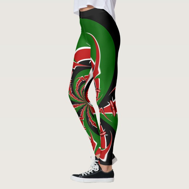 Gör din egen kenyanska underbara Hakuna Matata byx Leggings (Vänster)