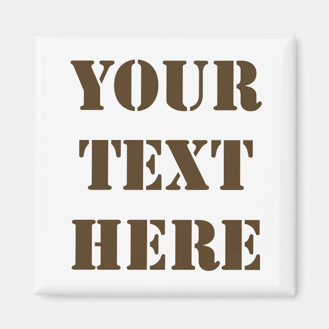 Gör din egen kylmagnet magnet (Framsidan)