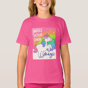 Gör din egen magi Cute Unicorn T Shirt