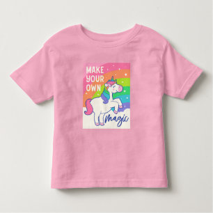 Gör din egen magi Cute Unicorn T Shirt