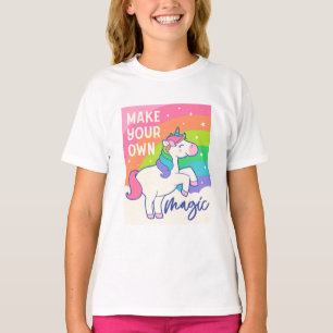 Gör din egen magi Cute Unicorn T Shirt