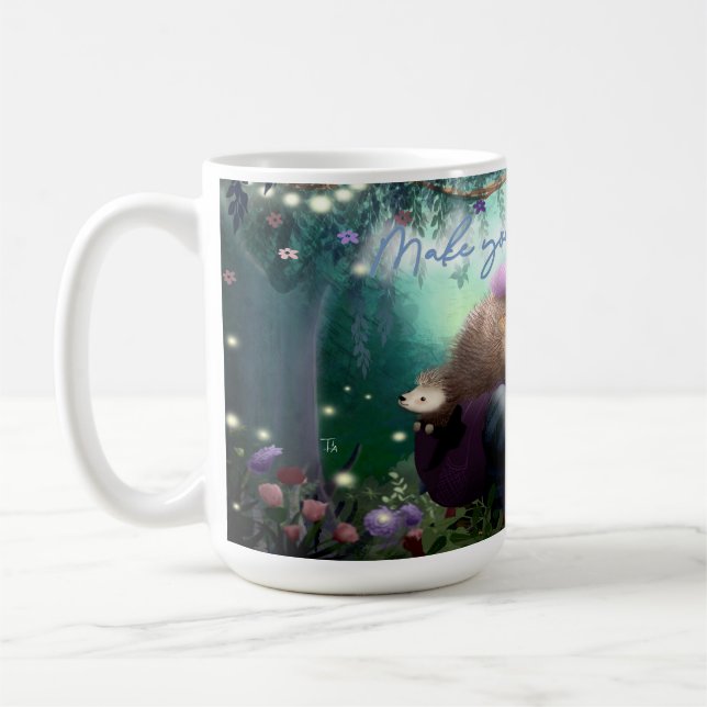 Gör din egen magic Hedgehog, Porcupine Kaffemugg (Vänster)