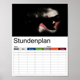 Gör din egen mörk av styrkans tidtabell.. poster
