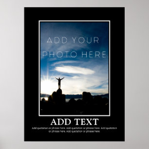 Gör din egen motivation enkel poster