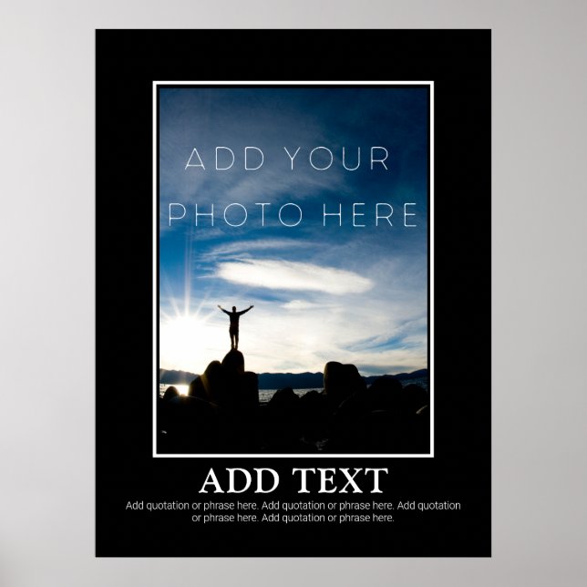 Gör din egen motivation enkel poster (Framsidan)