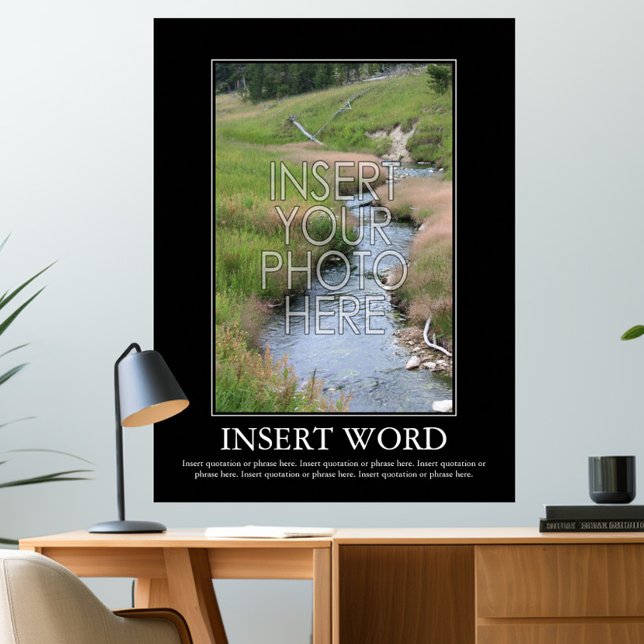 Gör din egen motivation Poster (Create your own motivational poster - add a photo and word with a definition or other text)