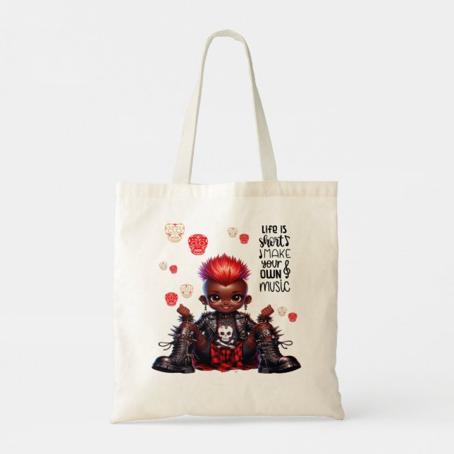 Gör din egen musik till båt tygkasse (Baksida)