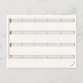 "Gör din egen musik till Stigning duva" Vykort
