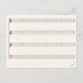 "Gör din egen musik till Stigning duva" Vykort