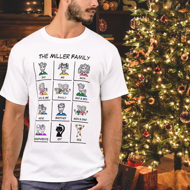 Gör din egen omedelbara fotofamiljsamling t shirt (Skapare uppladdad)