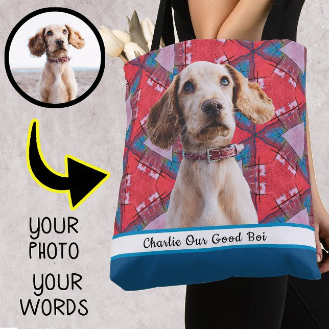 Gör din egen Personlig Pet Gift Photo Hund Mamma Tygkasse (Skapare uppladdad)