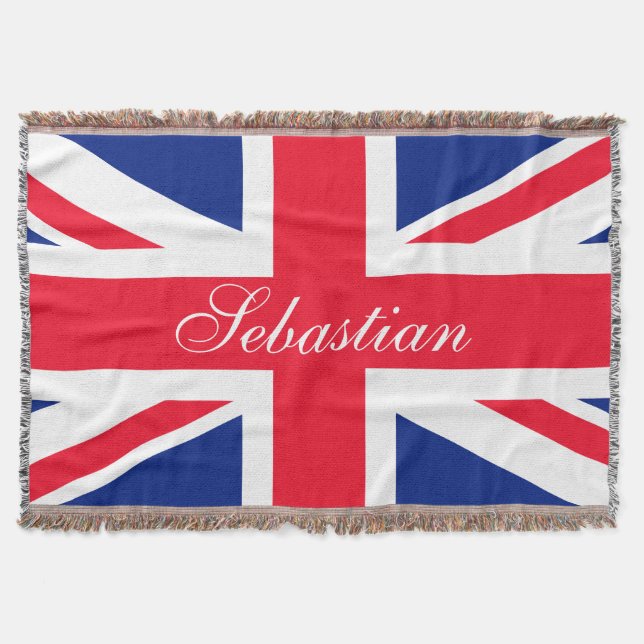 Gör din egen Personlig till UK-Flagga Mysfilt (Framsidan)