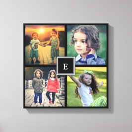 Gör din egen personliga familjs fotokollage canvastryck