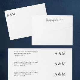 Gör din egen Returadress 24 x Personligt bröllp Etikettband